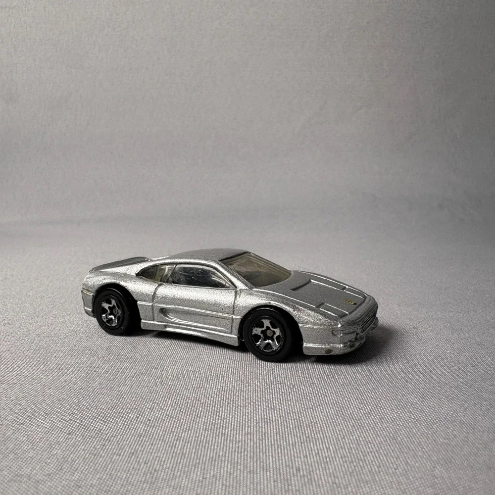 Hot Wheels Ferrari 355 Silver 1995 Mattel Diecast 1:64 Vintage Toy Car